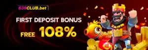 639CLUB 108% FREE 1ST DEPOSIT BONUS